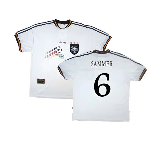 Germany 1996-98 Home Shirt ((Excellent) S) (Sammer 6)