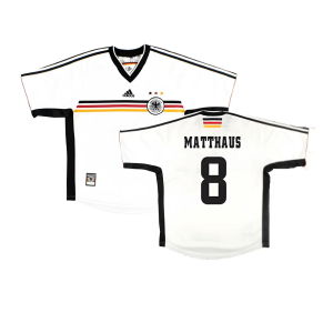 Germany 1998-00 Home Shirt ((Very Good) L) (Matthaus 8)