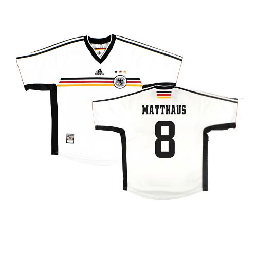 Germany 1998-00 Home Shirt ((Very Good) L) (Matthaus 8)