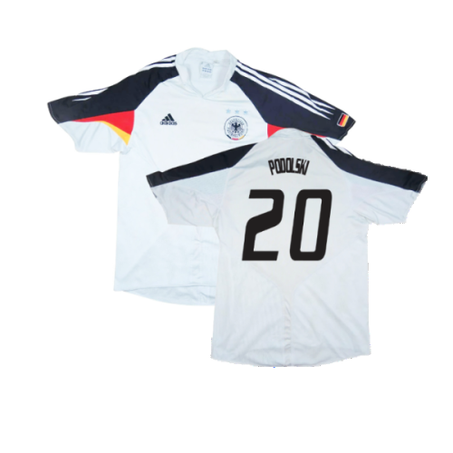 Germany 2004-05 Home Shirt ((Excellent) S) (Podolski 20)