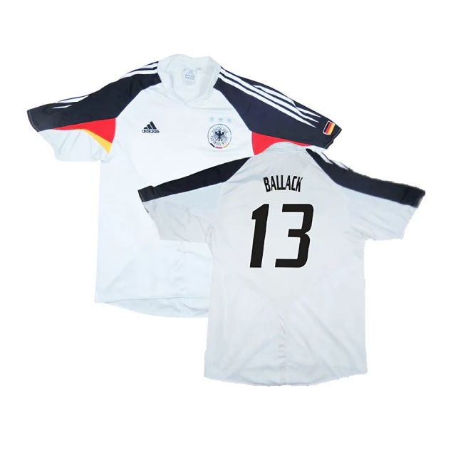 Germany 2004-05 Home Shirt ((Very Good) M) (Ballack 13)