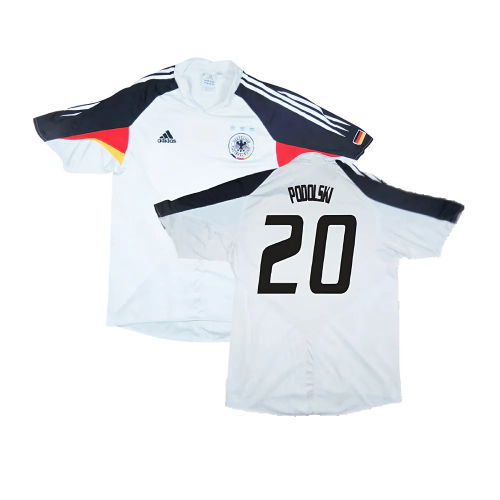 Germany 2004-06 Home Shirt ((Excellent) XL) (Podolski 20)