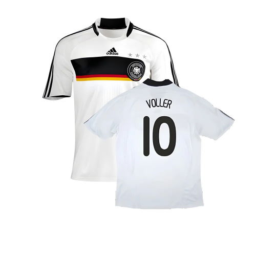 Germany 2008-09 Home Shirt ((Good) S) (VOLLER 10)