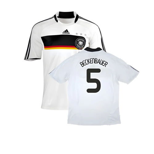 Germany 2008-09 Home Shirt ((Good) XL) (BECKENBAUER 5)