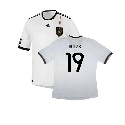 Germany 2010-11 Home Shirt ((Excellent) XL) (GOTZE 19)
