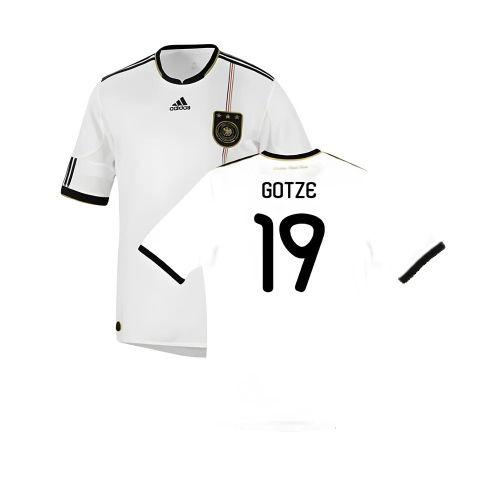 Germany 2010-11 Home Shirt ((Good) S) (GOTZE 19)