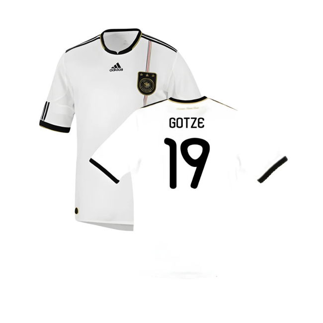 Germany 2010-11 Home Shirt ((Good) S) (GOTZE 19)