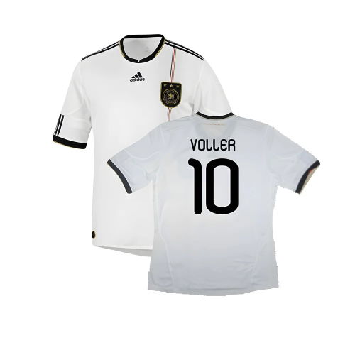 Germany 2010-11 Home Shirt ((Good) S) (VOLLER 10)