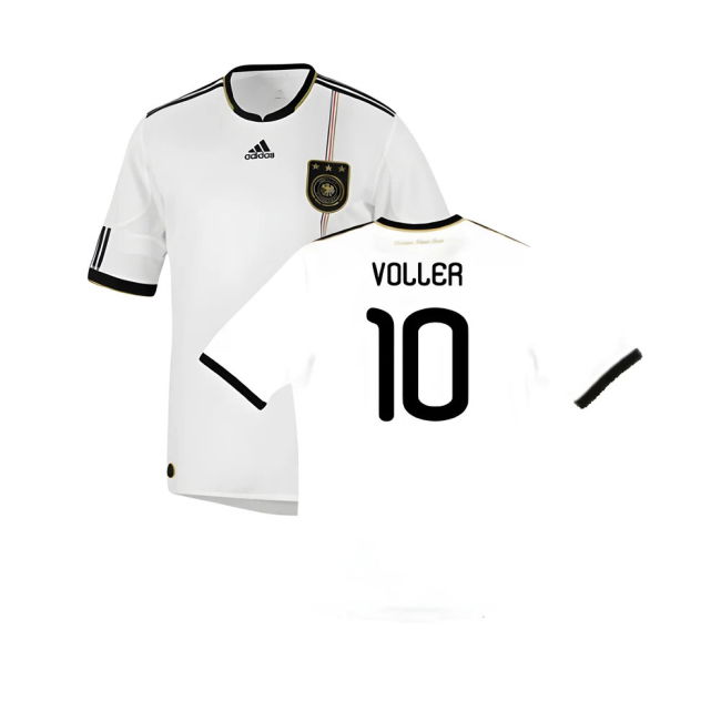 Germany 2010-11 Home Shirt ((Good) S) (VOLLER 10)