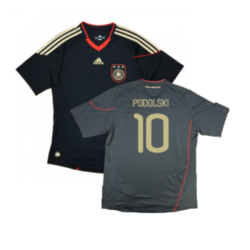Germany 2010-12 Away Shirt ((Excellent) S) (PODOLSKI 10)