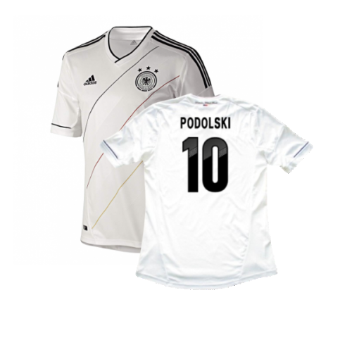 Germany 2012-13 Home Shirt ((Very Good) XXL) (Podolski 10)