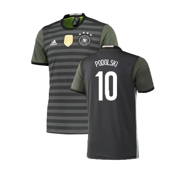 Germany 2015-16 Away Shirt ((Excellent) M) (Podolski 10)