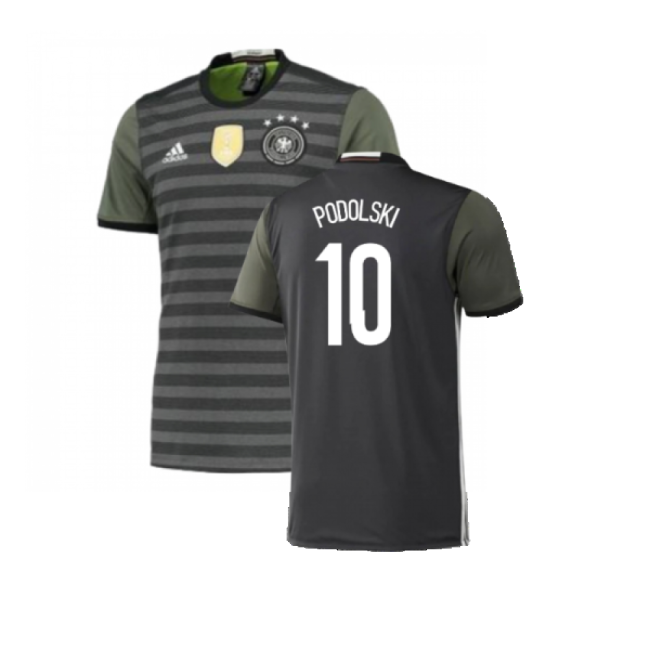 Germany 2015-16 Away Shirt ((Excellent) S) (Podolski 10)