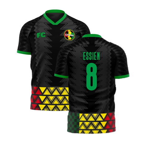 Ghana 2022-2023 Away Concept Football Kit (Fans Culture) (ESSIEN 8) Ghana 2022-2023 Away Concept Football Kit (Fans Culture) (ESSIEN 8)