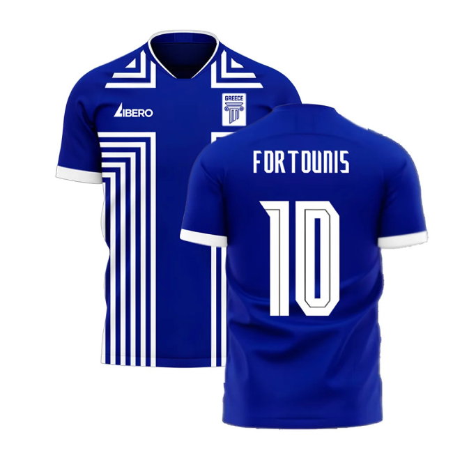 Greece 2025-2026 Away Concept Football Kit (Libero) (FORTOUNIS 10)