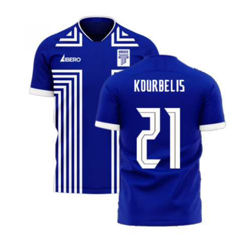Greece 2023-2024 Away Concept Football Kit (Libero) (KOURBELIS 21)