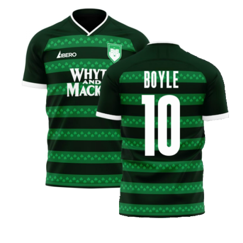 Hibernian 2025-2026 Third Concept Football Kit (Libero) (BOYLE 10)