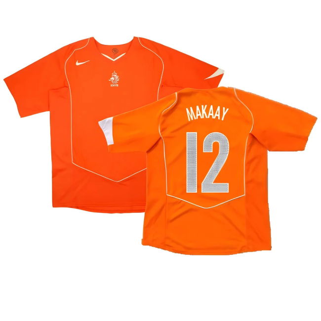 Holland 2004-05 Home Shirt ((Very Good) XXL) (Makaay 12)