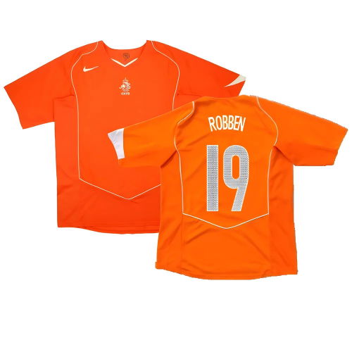 Holland 2004-05 Home Shirt ((Very Good) XXL) (Robben 19)
