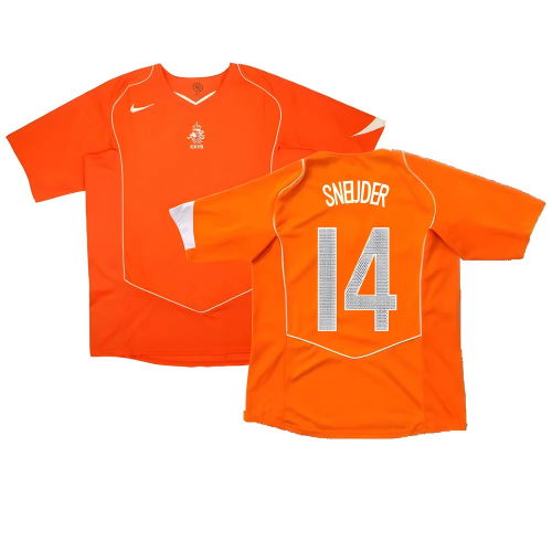 Holland 2004-05 Home Shirt ((Very Good) XXL) (Sneijder 14)