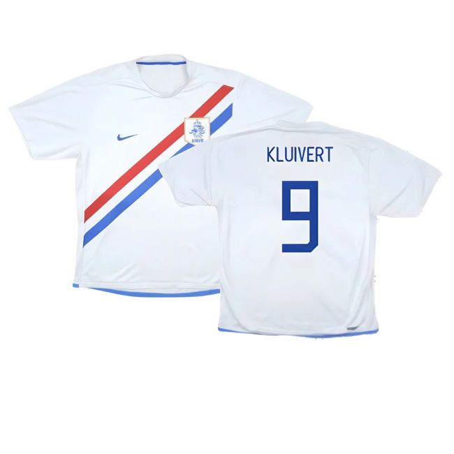 Holland 2006-08 Away Shirt ((Very Good) S) (Kluivert 9)