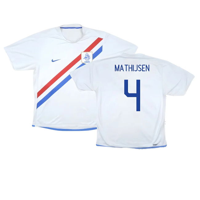 Holland 2006-08 Away Shirt ((Very Good) S) (Mathijsen 4)