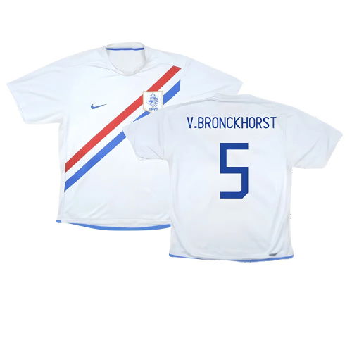 Holland 2006-08 Away Shirt ((Very Good) S) (V.Bronckhorst 5)