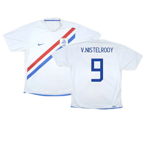 Holland 2006-08 Away Shirt ((Very Good) S) (V.Nistelrooy 9)