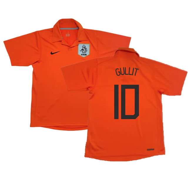 Holland 2006-08 Home Shirt (M) ((Good) M) (Gullit 10)