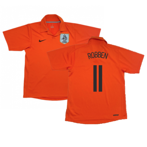 Holland 2006-08 Home Shirt (M) ((Good) M) (Robben 11)