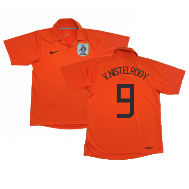 Holland 2006-08 Home Shirt (M) ((Good) M) (V.Nistelrooy 9)