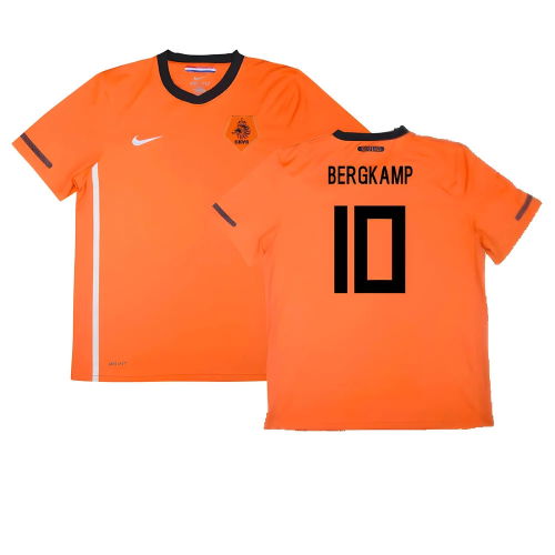 Holland 2010-11 Home Shirt ((Excellent) S) (Bergkamp 10)