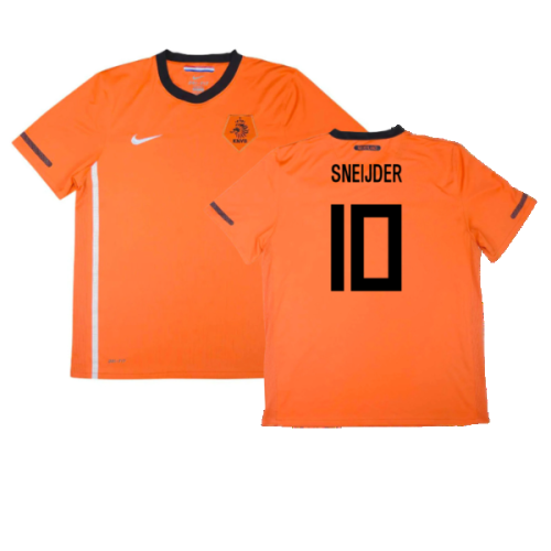Holland 2010-11 Home Shirt ((Excellent) S) (Sneijder 10)