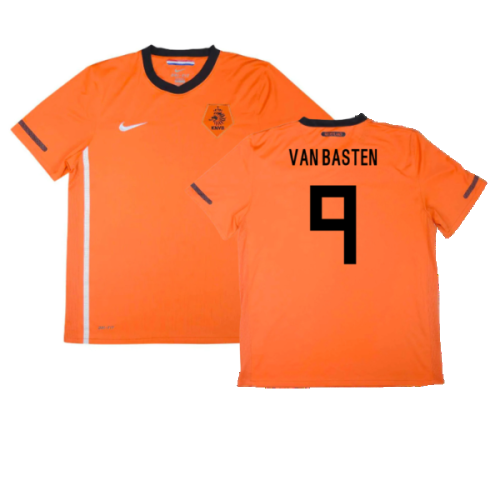 Holland 2010-11 Home Shirt ((Excellent) S) (Van Basten 9)
