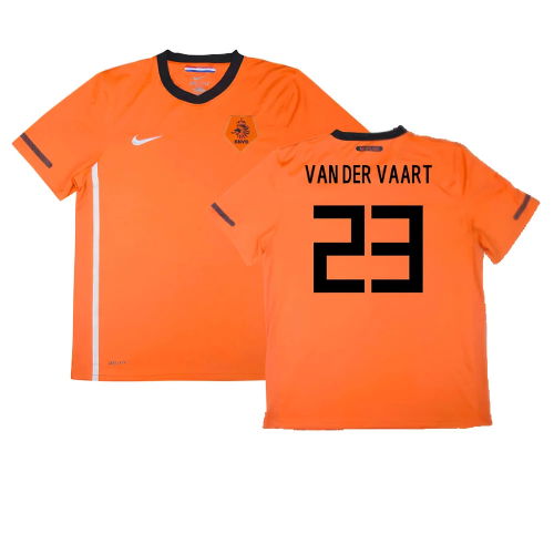 Holland 2010-11 Home Shirt ((Excellent) S) (Van Der Vaart 23)