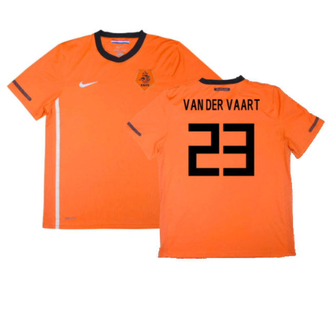 Holland 2010-11 Home Shirt ((Excellent) S) (Van Der Vaart 23)