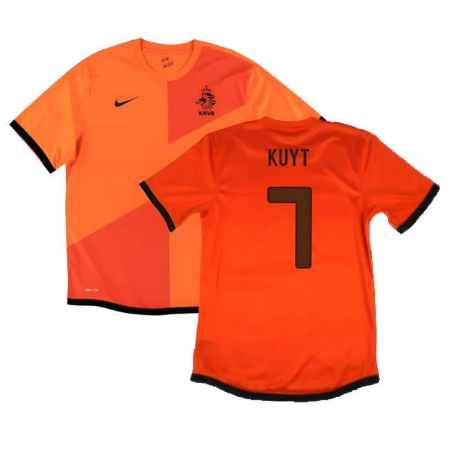Holland 2012-13 Home Shirt ((Very Good) S) (Kuyt 7)