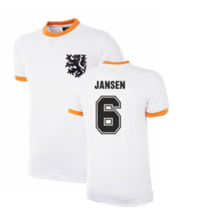Holland World Cup Away 1978 Retro Football Shirt (Jansen 6)