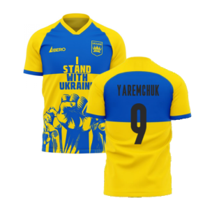 I Stand With Ukraine Concept Football Kit (Libero) (YAREMCHUK 9)