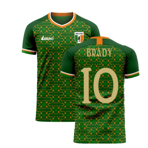 Ireland 2025-2026 Home Concept Football Kit (Libero) (BRADY 10)