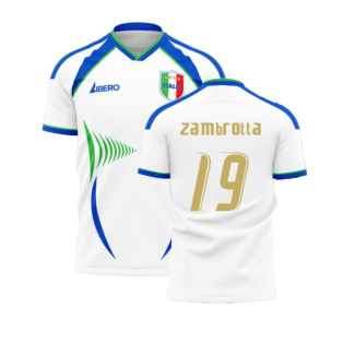 Italy 2006 Style Away Concept Shirt (Libero) (ZAMBROTTA 19)