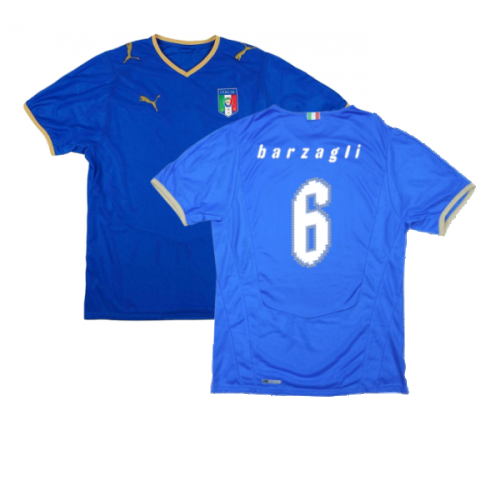 Italy 2008-09 Home Shirt ((Very Good) S) (Barzagli 6)