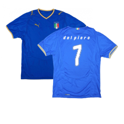 Italy 2008-09 Home Shirt ((Very Good) S) (Del Piero 7)