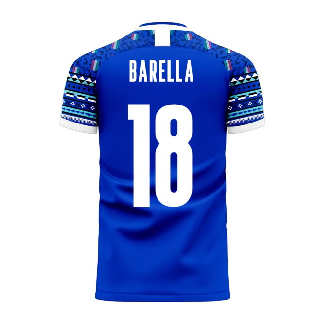 Italy 2025-2026 Home Concept Football Kit (Libero) (BARELLA 18)
