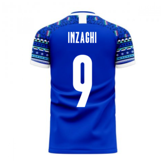 Italy 2022-2023 Home Concept Football Kit (Libero) (INZAGHI 9)