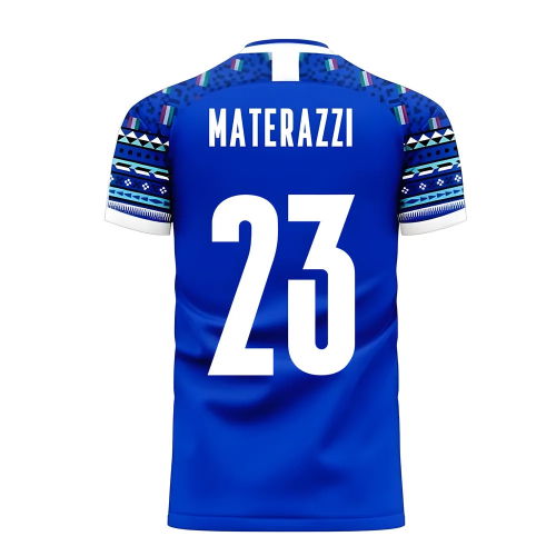 Italy 2025-2026 Home Concept Football Kit (Libero) (MATERAZZI 23)