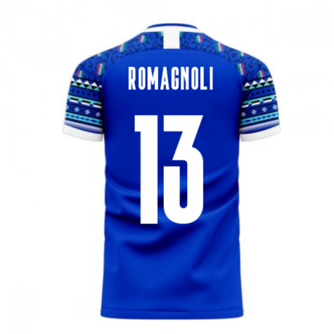 Italy 2023-2024 Home Concept Football Kit (Libero) (ROMAGNOLI 13)