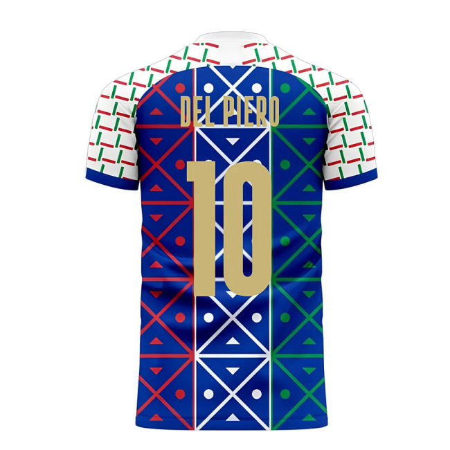 Italy 2025-2026 Renaissance Home Concept Football Kit (Libero) (DEL PIERO 10)