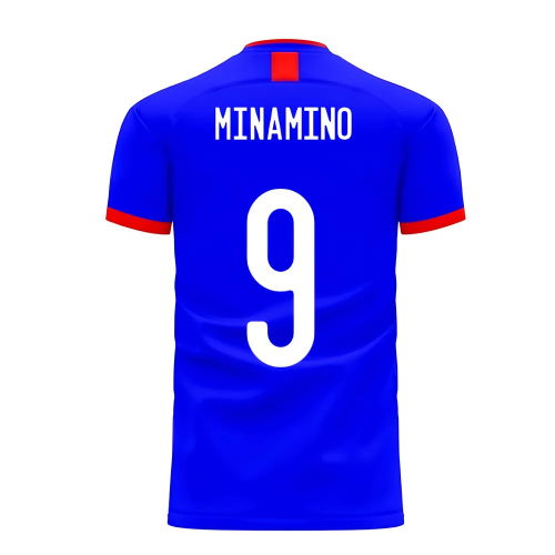Japan 2025-2026 Home Concept Football Kit (Airo) (MINAMINO 9)