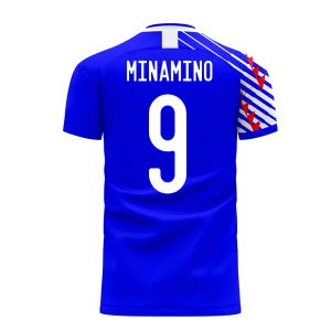 Japan 2025-2026 Home Concept Football Kit (Libero) (MINAMINO 9)